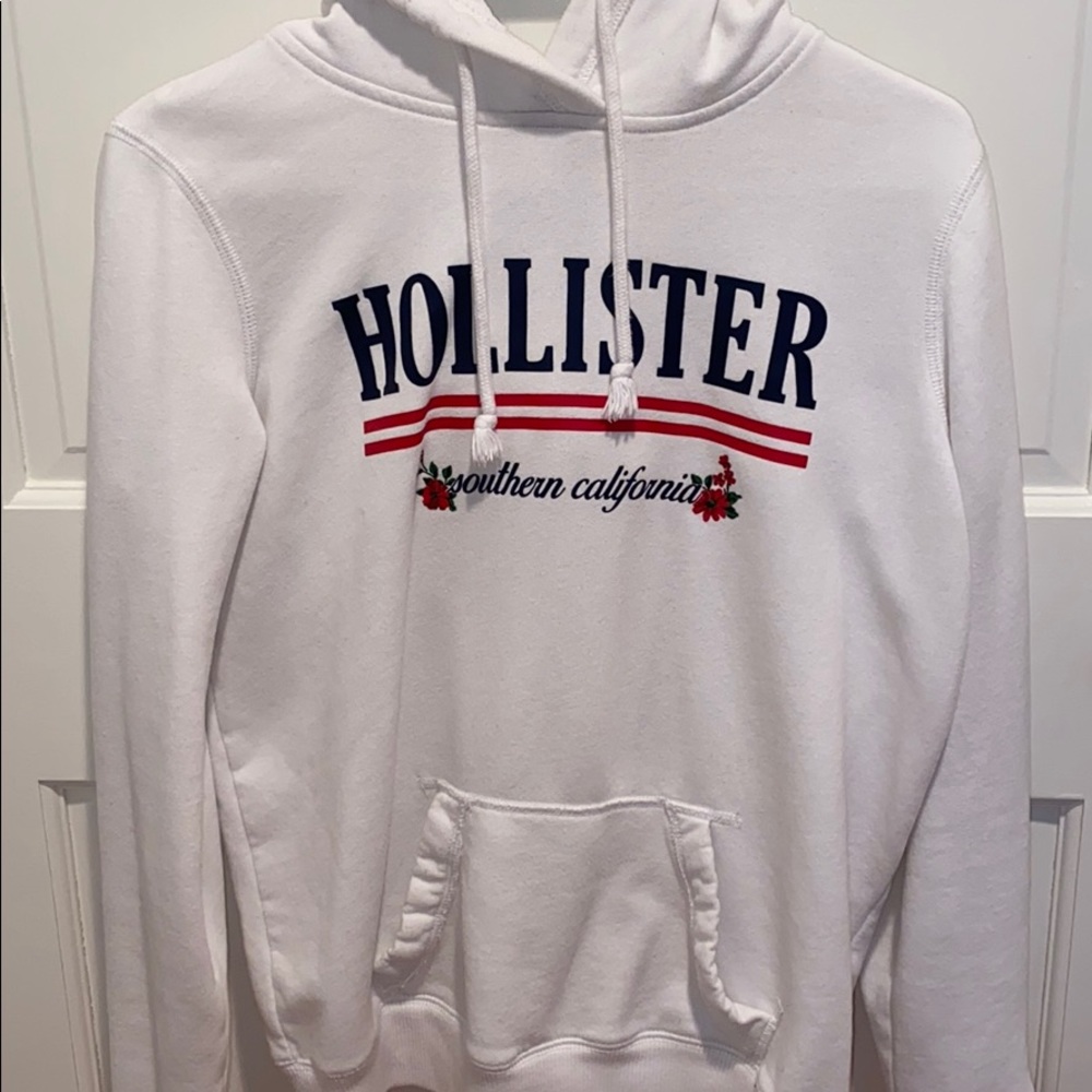 HOLLISTER WHITE HOODIE